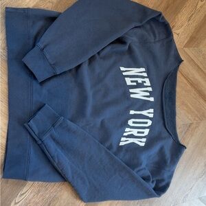 Brandy Melville Navy 'New York' Women's Sweater
